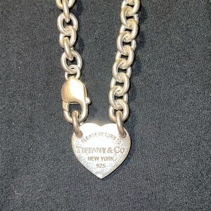 Tiffany & Co. Silver Heart Tag Necklace